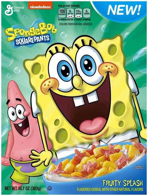 General Mills Spongebob Squarepants Fruity Splash Cereal Shop Cereal