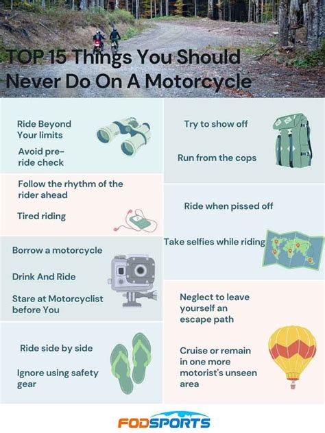 TOP 15 Des Choses Que Vous Ne Devriez Jamais Faire Sur Une Moto