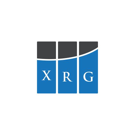 xrg letter logo design  white background xrg creative initials
