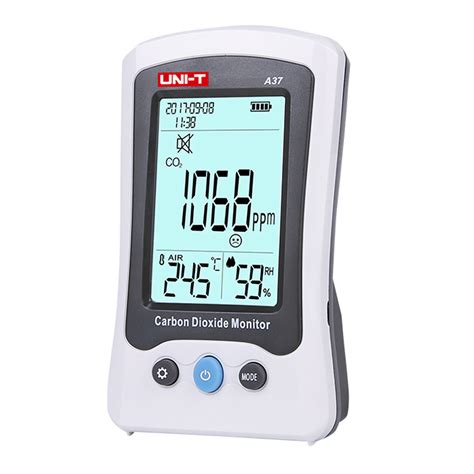 Gas Analyzers Tools Carbon Dioxide Detector With Rechargeable Battery Portable Co2 Meter Tester