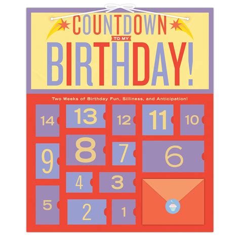 Birthday Countdown Calendar Birthday Countdown Countdown Calendar