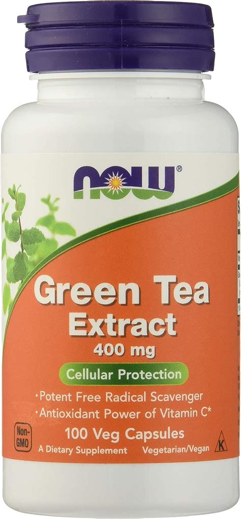 NOW Foods Green Tea Extract 400 Mg 100 Caps By Now Foods Amazon