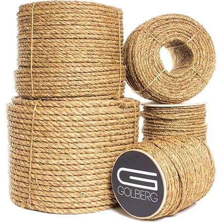 Jijacraft Corde De Jute Ficelle Corde Chanvre Mm D Paisseur