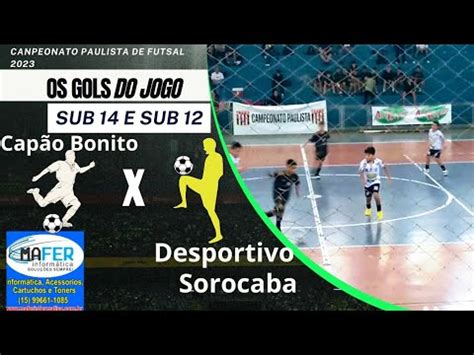 os gols do jogo Associação Capão Bonito x Desportivo Sorocaba Sub 14 e