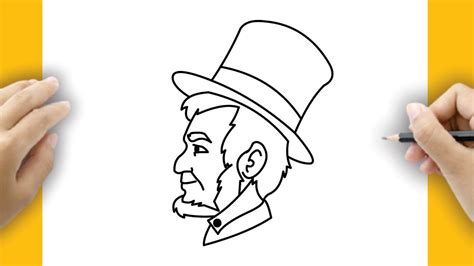 How To Draw Abraham Lincoln Face Abraham Lincoln Drawing Youtube