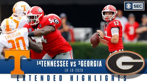 #14 Tennessee Volunteers vs #3 Georgia Bulldogs: Extended Highlights ...