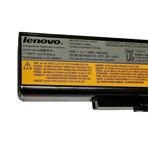 LENOVO IDEAPAD G580 SERIES L11L6F01 Original Laptop Notebook Battery