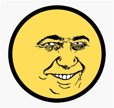 Transparent Weird Face Png - Awesome Smiley, Png Download - kindpng