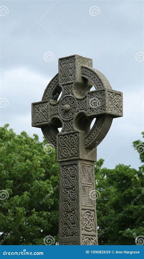 Ancient Celtic Cross Stock Image Image Of Texture Icon 109082659