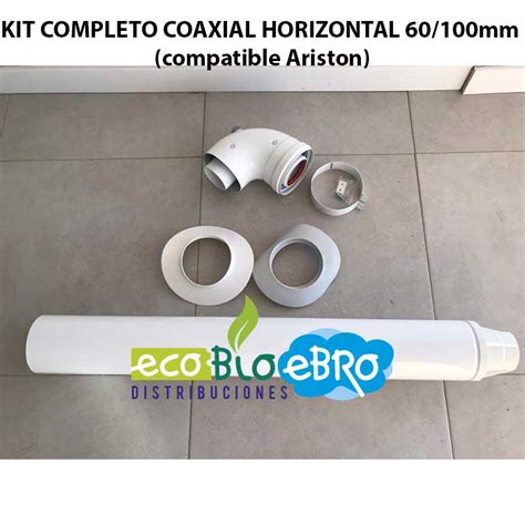 KIT COMPLETO COAXIAL HORIZONTAL 60 100mm Compatible Ariston