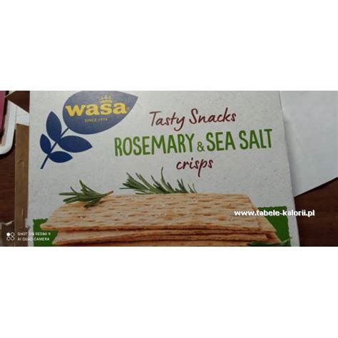 Ile Kcal Ma Pieczywo Chrupkie Tasty Snacks Rosemary Sea Salt Crisps