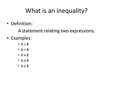 Ppt Inequalities Powerpoint Presentation Free Download Id807697