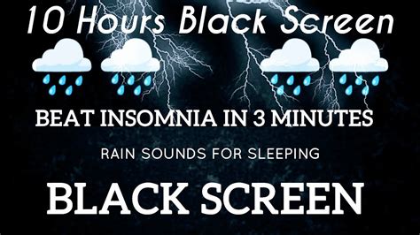 Beat Insomnia With Heavy Rain And Deep Thunder Sounds Torrential Rain