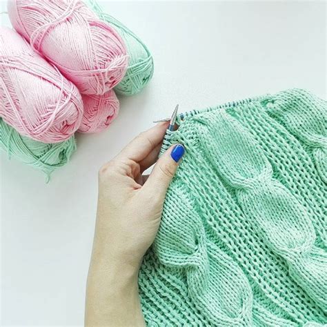 Любимая мята :) #вязание #вязаниеспицами #вяжутнетолькобабушки # ...