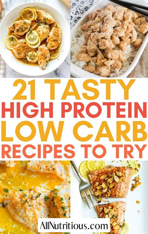 21 Tasty High Protein Low Carb Recipes - All Nutritious