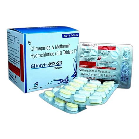 Glimepiride 2mg Metformin 500mg Sr Tablets At Rs 1150 Box Metformin