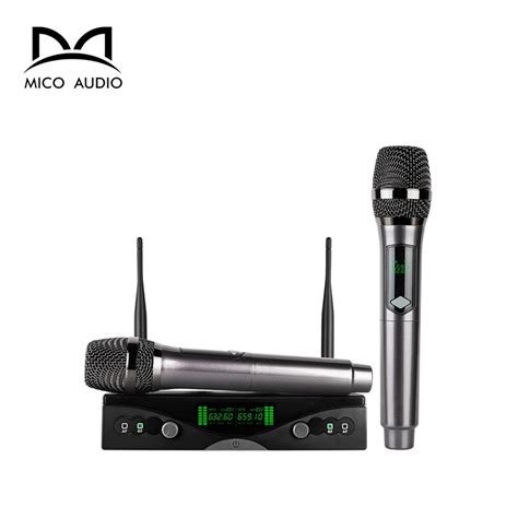 Wireless Microphone Chargeable Long Range Lapel Microphone Wireless 2 Channel Microphone ...