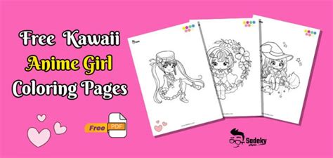 Free Printable Kawaii Anime Girl Coloring Pages 2022 Sadeky