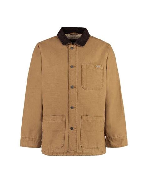 Dickies Duck Canvas Chore Jacket In Brown For Men Lyst