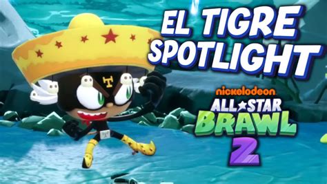 Nickelodeon All Star Brawl El Tigre Spotlight Reaction Youtube