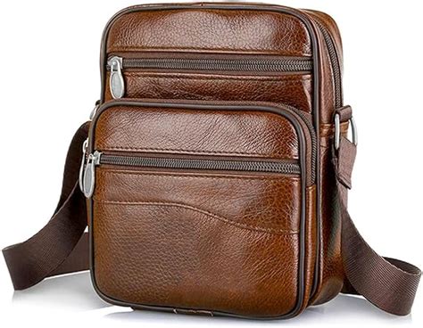 BAGZY Umhängetasche Herren Leder Schultertasche Mann Leder