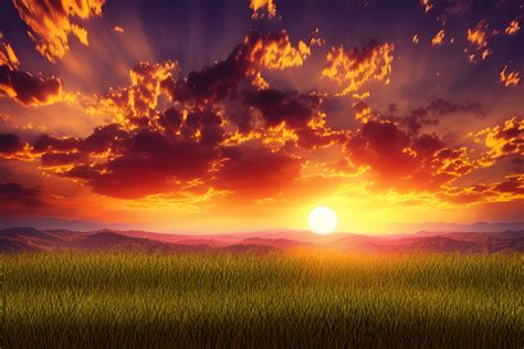 Sunset Background Graphic by Fstock · Creative Fabrica