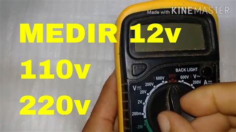 Como Usar Multimetro Para Medir 12v Youtube