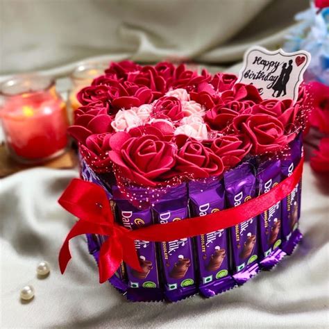 Dairy Milk Heart Bouquet - Chocolate Bouquet - Heart Bouquet ...