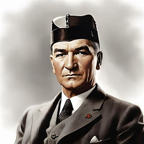 Mustafa Kemal Atat Rk Fondateur De La Soci T Turkeyu Image Premium