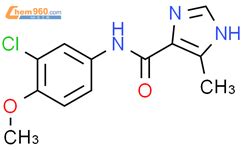 N 3 Chloro 4 Methoxyphenyl 5 Methyl 1H Imidazole 4 Carboxamide 88934