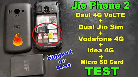 Jio Phone 2 Dual 4g Volte Micro Sd Card 2 Jio Sim Airtel 4g