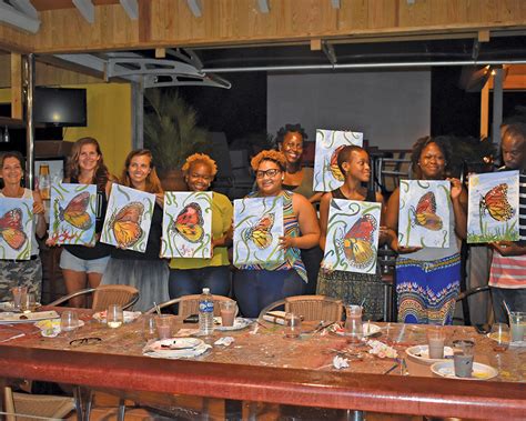 Paint And Sip At Emiles Restaurant Vi Life And Style Magazine