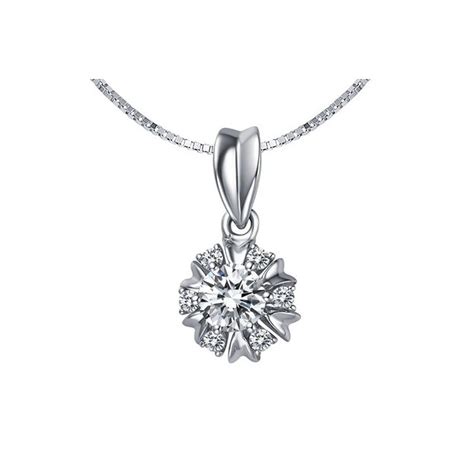 Carat Circle Shape Diamond Pendant On K White Gold Jeenjewels