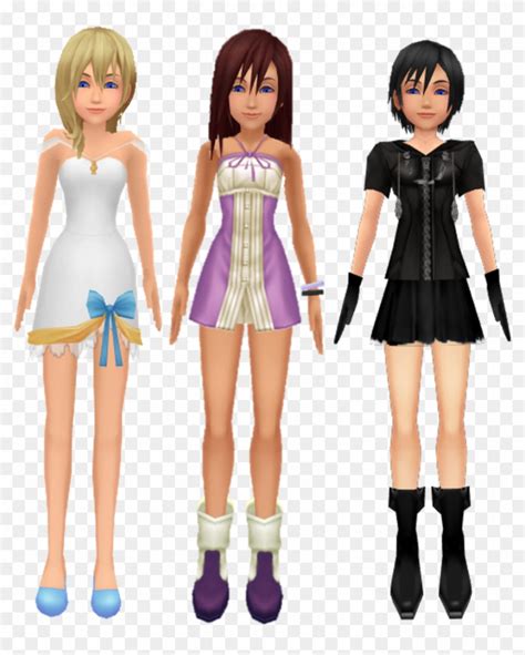 Kairi And Namine And Xion