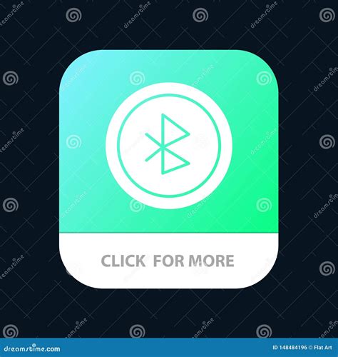 Bluetooth Ui User Interface Mobile App Button Android And IOS Glyph