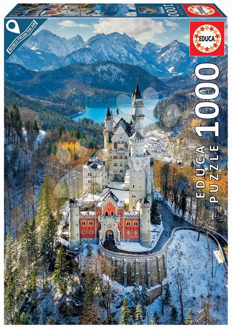 Puzzle Grad Neuschwanstein Delov Z Lepilom Educa