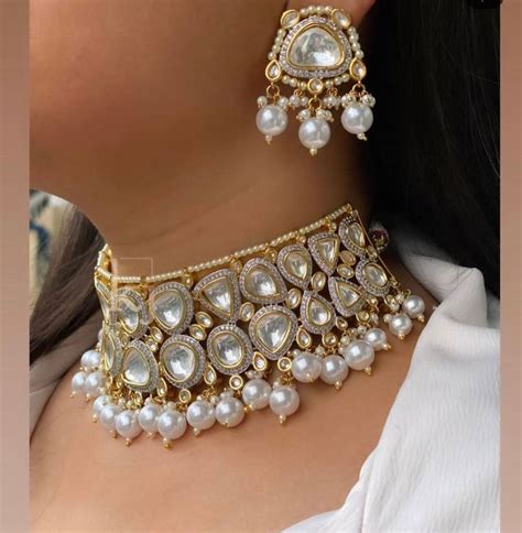 Sabyasachi Choker Victorian Choker Set Uncut Kundan Choker Sabyasachi