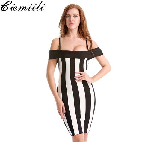 Ciemiili Summer 2018 Women Bandage Dresses Spaghetti Strap Slash Neck