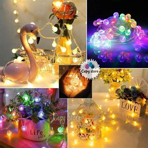 Jual Lampu Tumblr Led Bulat Lampu Led Mutiara Bulat Meter Warm