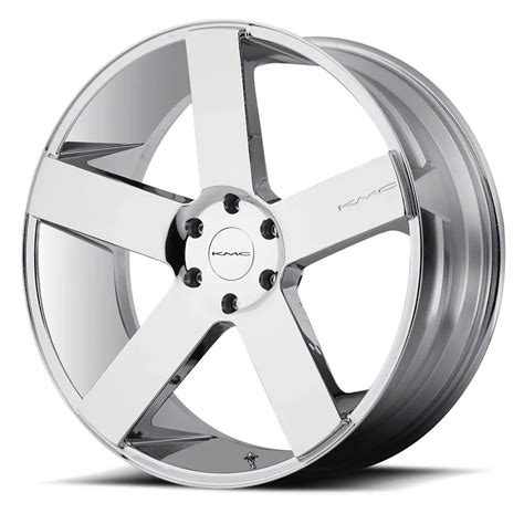 KMC Tundra MC 5 Chrome 6 Lug Wheel 24x9 5 15mm Offset KM69024968215