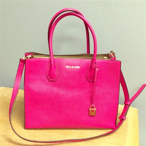 Michael Michael Kors Bags Hot Pink Michael Kors Mercer Conv Tote Poshmark