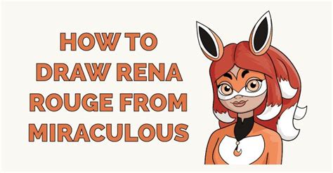 Easy Drawing Guides On Twitter How To Draw Rena Rouge From Miraculous