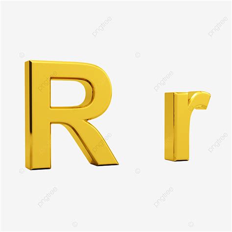 Letter R Clipart Transparent Background Gold Letter R R Letter