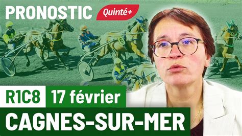 Pronostic Quinté PMU Quinté Flash Cagnes sur Mer R1C8 du 17 février