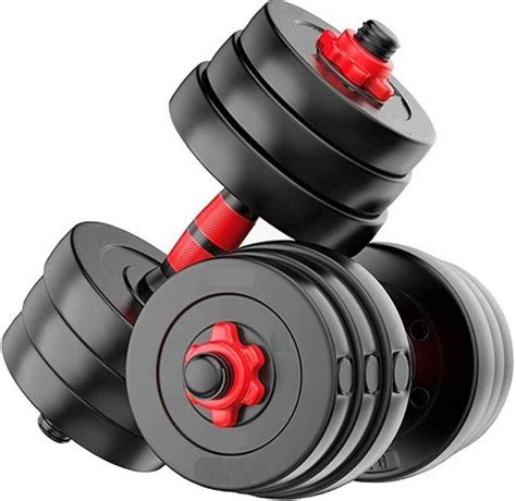 AMAN FIT 10KG (2.5KG X 4) PVC Dumbbell Set Home Gym KIT Adjustable ...