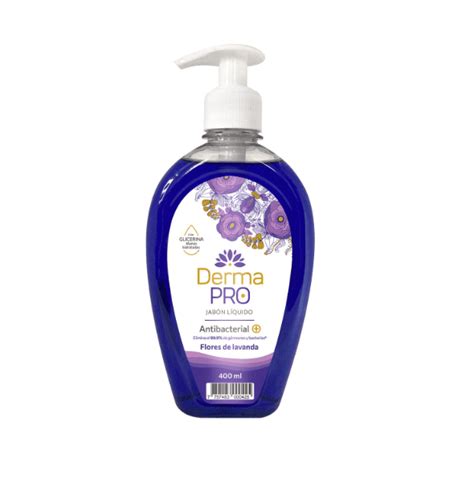 Jabón Liquido Lavanda 400 Ml Derma Pro Uno Más Uno