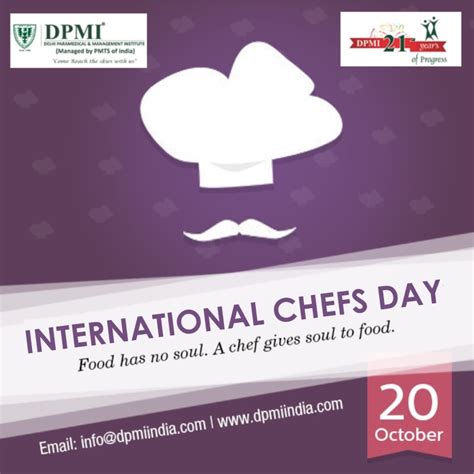 International Chefs Day - Delhi Paramedical and Management Institute