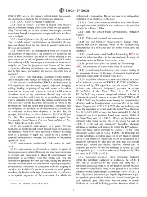 Astm E1903 97 2002 Standard Guide For Environmental Site Assessments