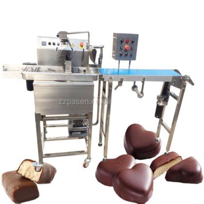 Stainless Steel Automatic Chocolate Coating Machine Chocolate Enrobing