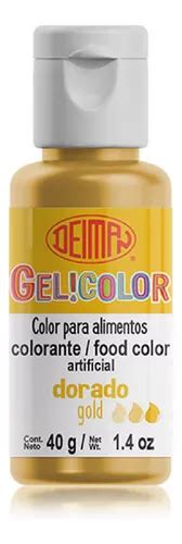 Colorante Comestible En Gel Dorado 40g Deiman MercadoLibre